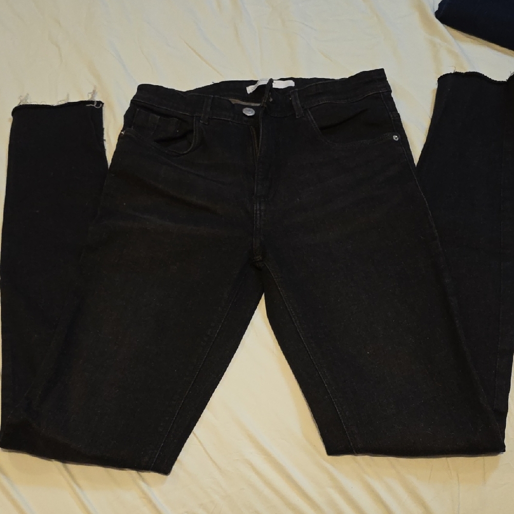 Zara Black Straight Leg Women's Jeans